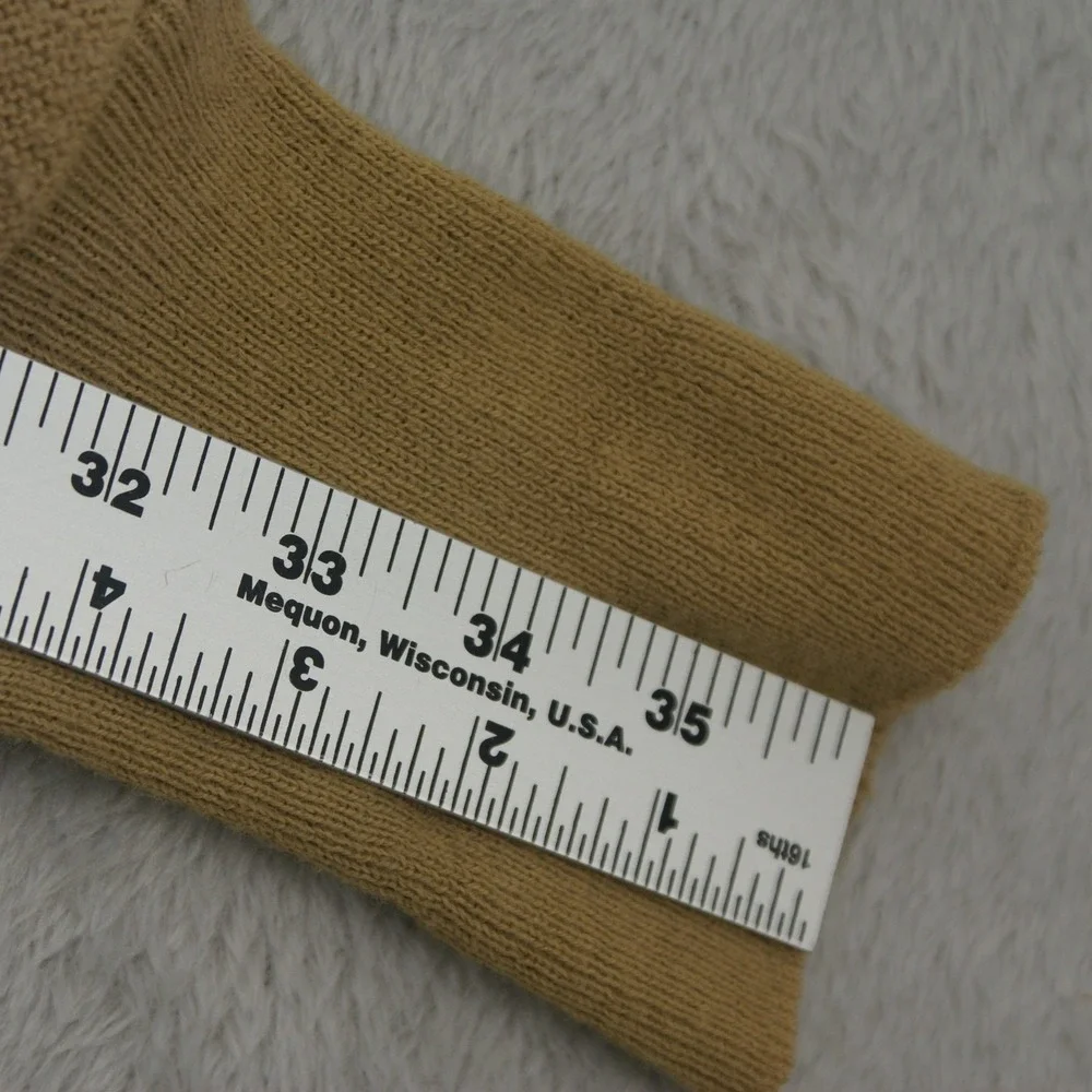 VTG 70s Munsingwear Grand Slam Penguin Cardigan 5-button Sweater Tan Acrylic M